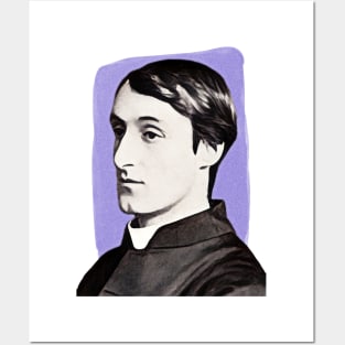 English Poet Gerard Manley Hopkins illustration Posters and Art